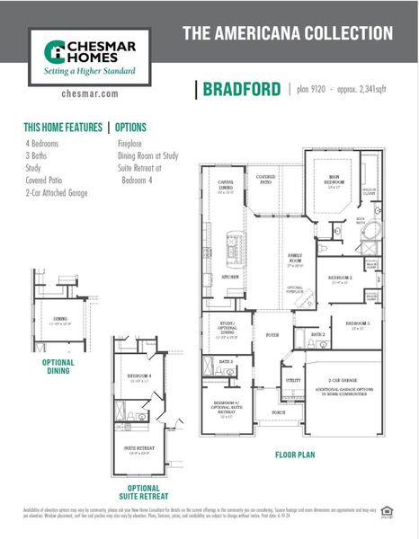 2D floor plan layout of this home in Jordan Ranch, Fulshear, TX (Image 5).