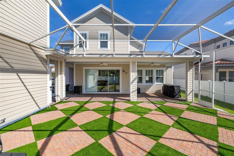 Exterior details and patio area of a home in , Celebration (Image 38).