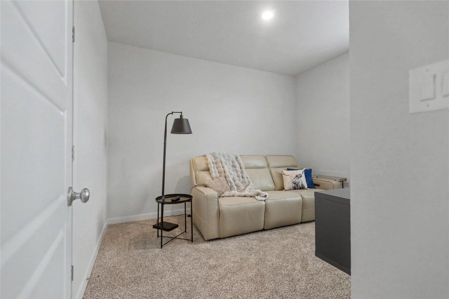 Furnished interior view inside a new home in August Fields, New Braunfels (Image 16).