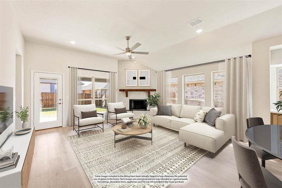 Furnished interior view inside a new home in Sunset Ridge, Alvarado (Image 16).