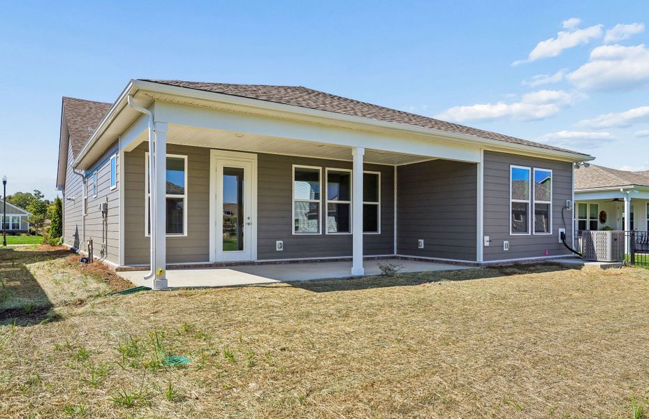 Exterior details and patio area of a home in Del Webb Southern Harmony, Murfreesboro (Image 25).