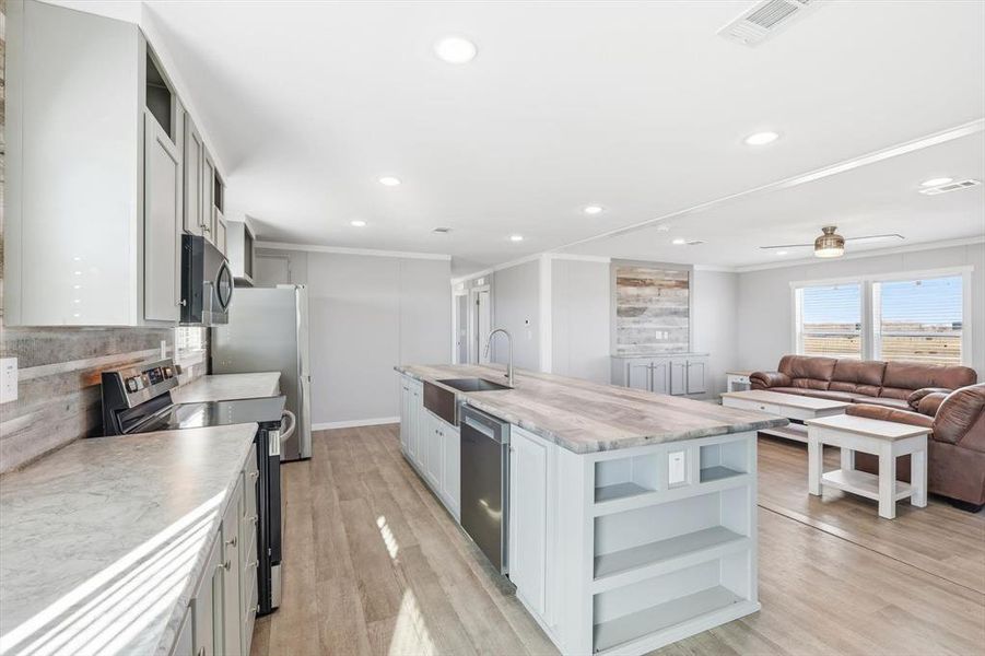 Furnished interior view inside a new home in , Gordonville (Image 14).