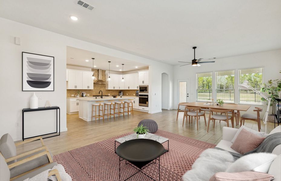 Furnished interior view inside a new home in Mavera, Conroe (Image 4).