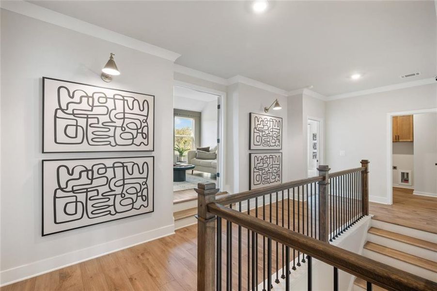 Furnished interior view inside a new home in Rosewood Lake Estates, Hoschton (Image 45).