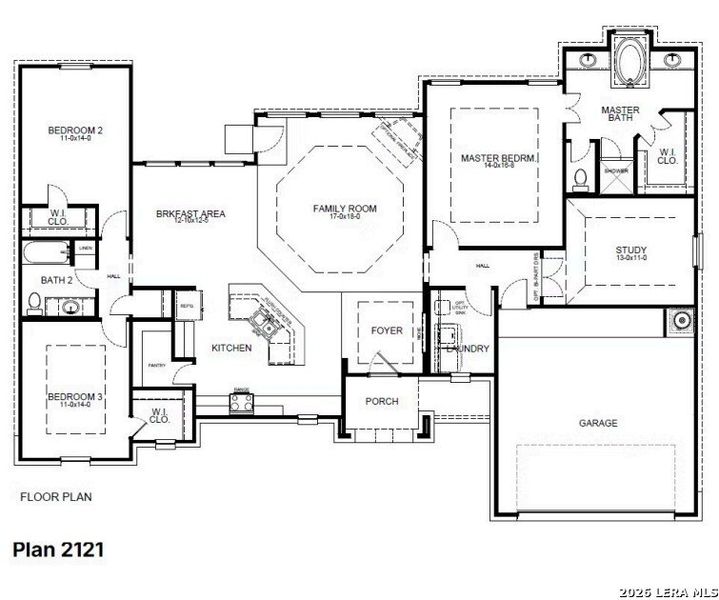 2D floor plan layout of this home in Alamo Estates, San Antonio, TX (Image 5).