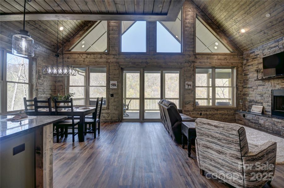 Window Wall facing the mountain view