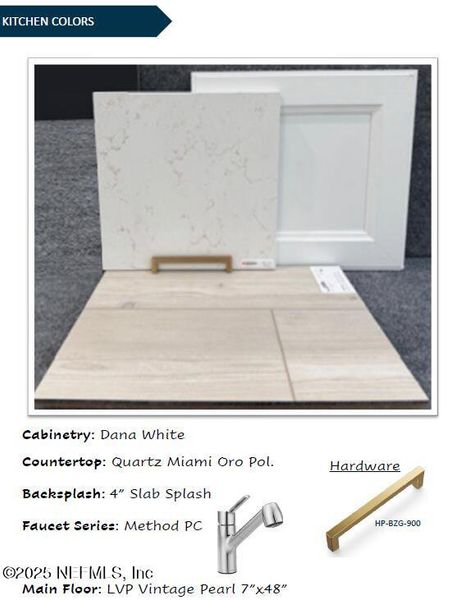 Sample of building materials used in homes in The Preserve at Bannon Lakes, St. Augustine (Image 24).