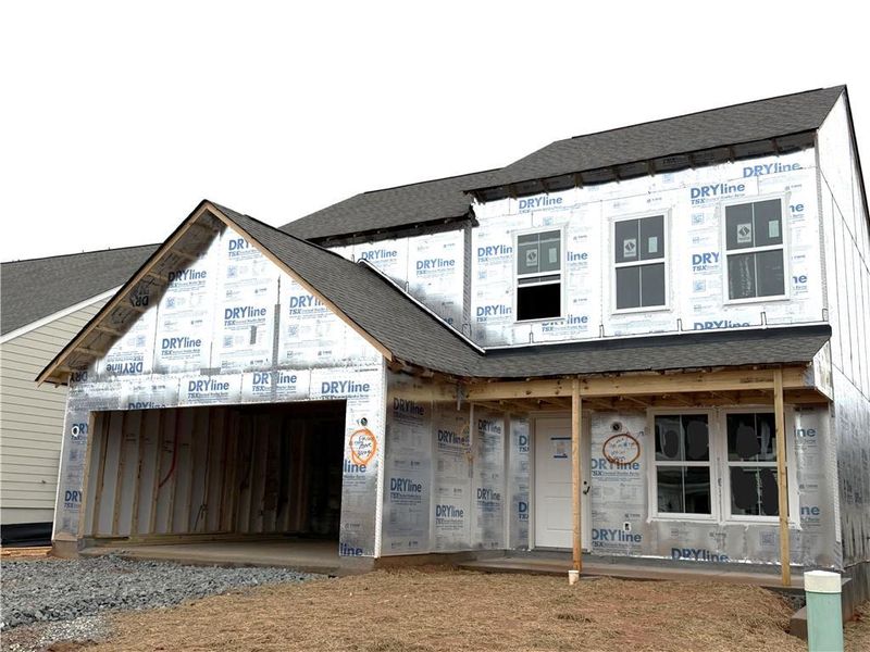 In-progress construction of a new home in Twin Lakes, Hoschton, GA (Image 4).