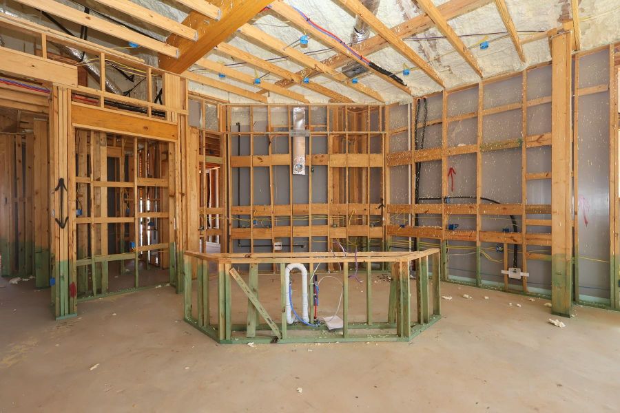 In-progress construction of a new home in Grand Central Park - Ascent Collection, Conroe, TX (Image 4).