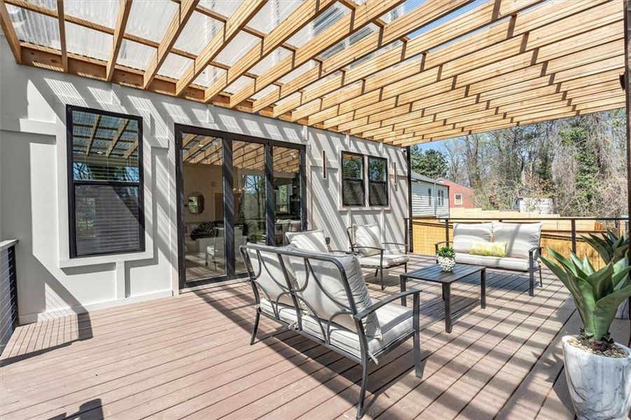 Exterior details and patio area of a home in , Atlanta (Image 3).