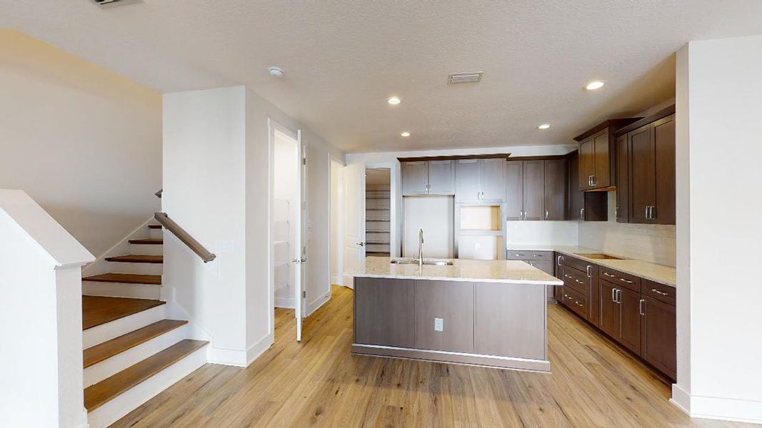 Representative unfurnished interior of a home built from the Deleon - D - Townhome Series by ICI Homes in West End at Town Center, Ponte Vedra (Image 15).