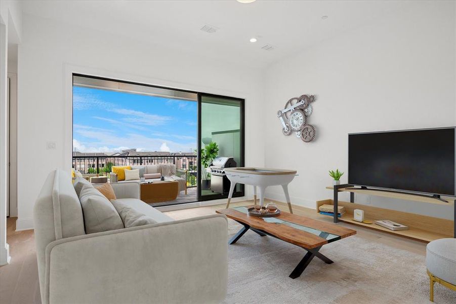 Furnished interior view inside a new home in Addison Grove, Addison (Image 10).