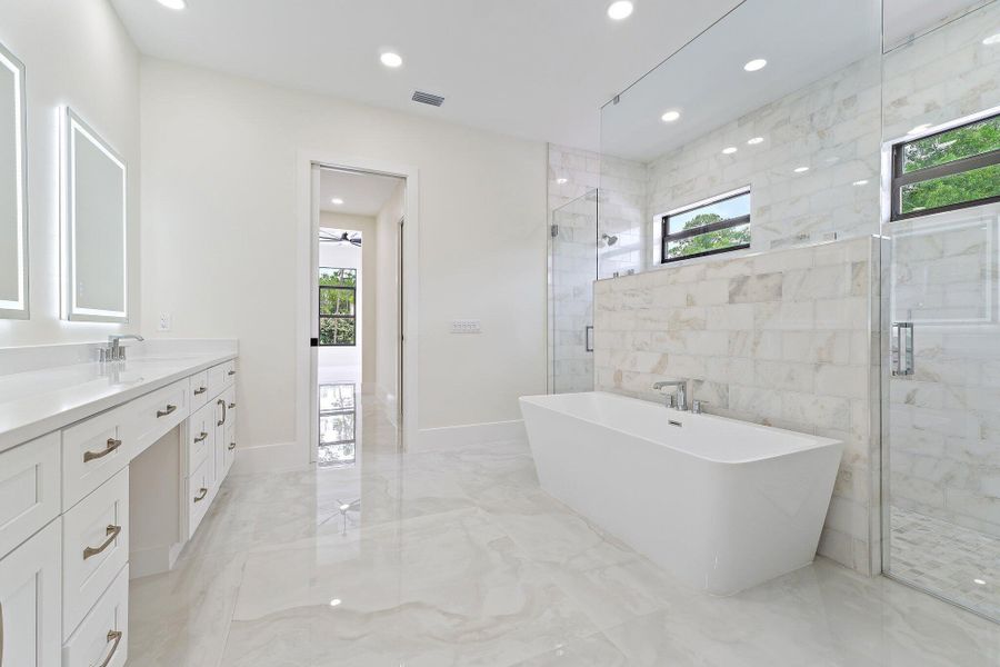 Furnished interior view inside a new home in , Jupiter (Image 19).