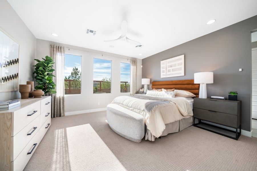 Representative furnished interior of a home built from the Sunrise by Taylor Morrison in Ovation at Meridian 55+, Queen Creek (Image 16).