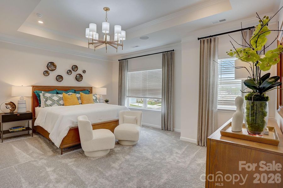 Furnished interior view inside a new home in Country Club Village, Salisbury (Image 12).