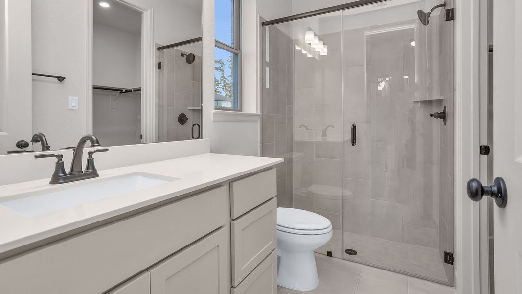 Furnished interior view inside a new home in Grand Central Park, Conroe (Image 8).