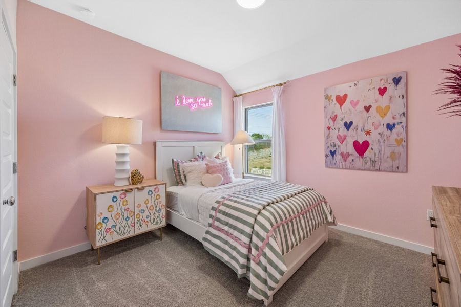 Bedroom in the Magnolia home plan by Trophy Signature Homes – REPRESENTATIVE PHOTO Bedroom in the Magnolia home plan by Trophy Signature Homes – REPRESENTATIVE PHOTO