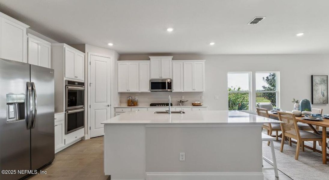 Furnished interior view inside a new home in Silver Falls Single Family at SilverLeaf: Silver Falls 50s at SilverLeaf, St. Johns (Image 13). Furnished interior view inside a new home in Silver Falls Single Family at SilverLeaf: Silver Falls 50s at SilverLeaf, St. Johns (Image 13).