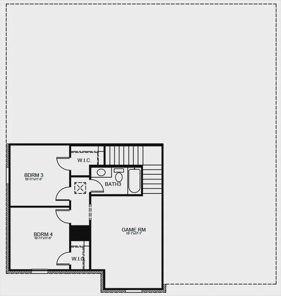 2D floor plan layout of this home in Tinsley Meadows, Van Alstyne, TX (Image 5). 2D floor plan layout of this home in Tinsley Meadows, Van Alstyne, TX (Image 5).
