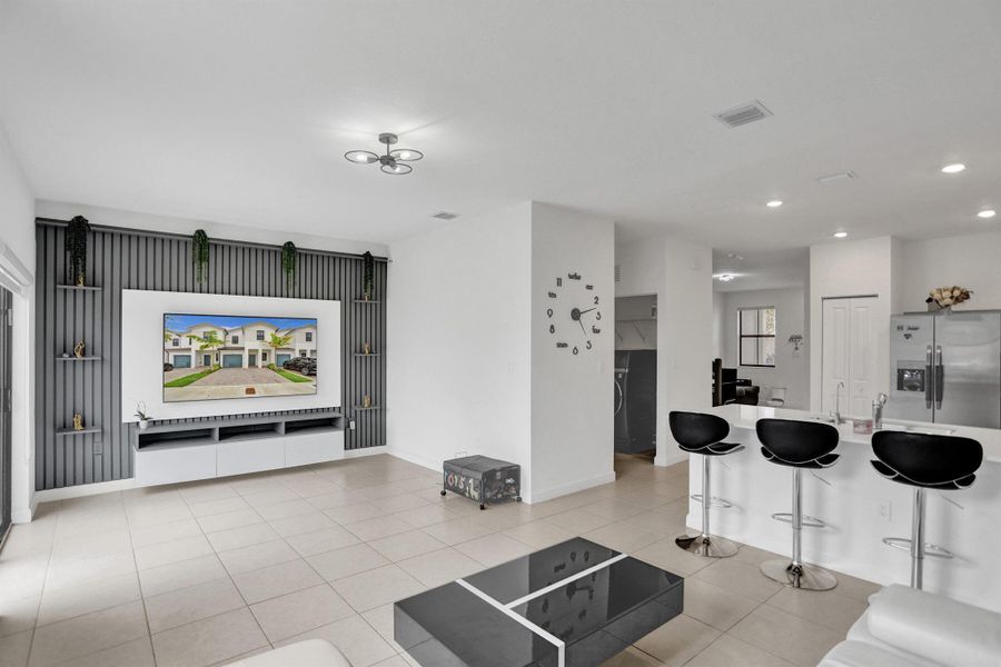 Furnished interior view inside a new home in , Miami (Image 8). Furnished interior view inside a new home in , Miami (Image 8).