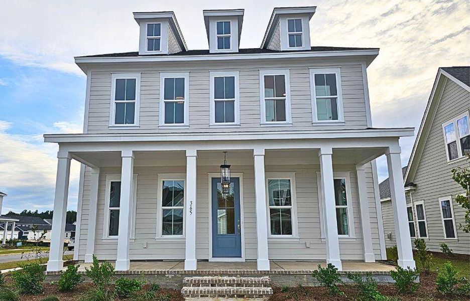 Exterior details and patio area of a home in Nexton, Summerville (Image 3). Exterior details and patio area of a home in Nexton, Summerville (Image 3).