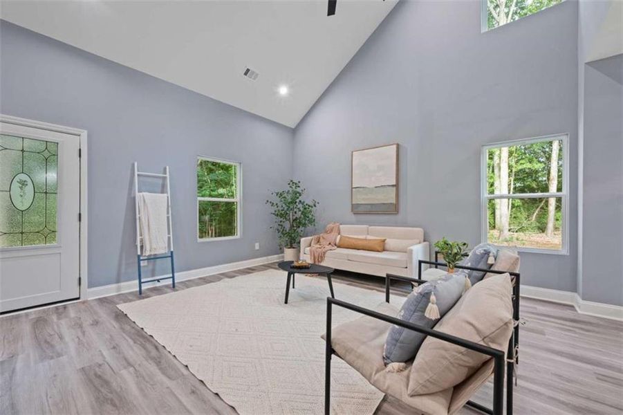 Furnished interior view inside a new home in , Commerce (Image 17).