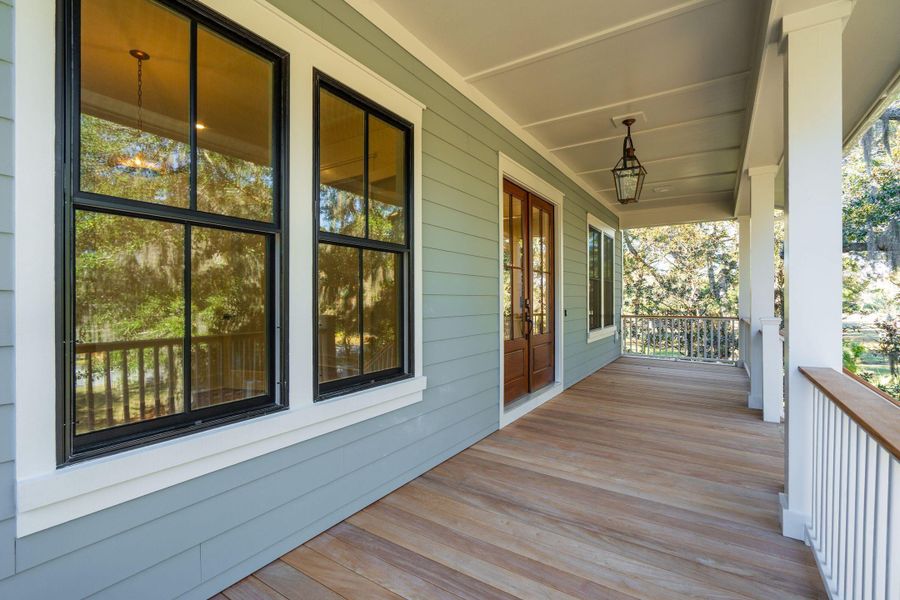 Exterior details and patio area of a home in , Johns Island (Image 43).