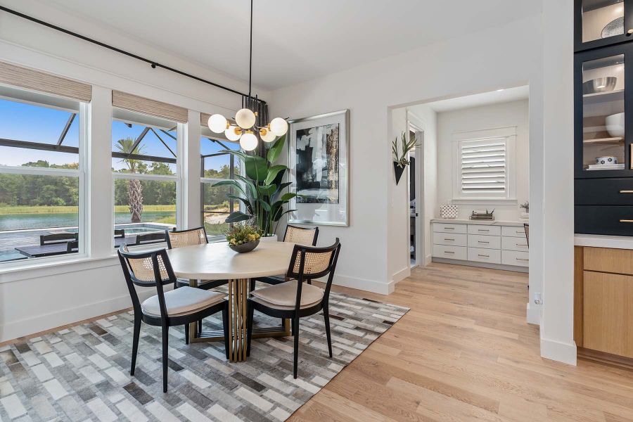 Representative furnished interior of a home built from the Kasie - Hidden Creek by MasterCraft Builder Group in SilverLeaf, St. Augustine (Image 13).