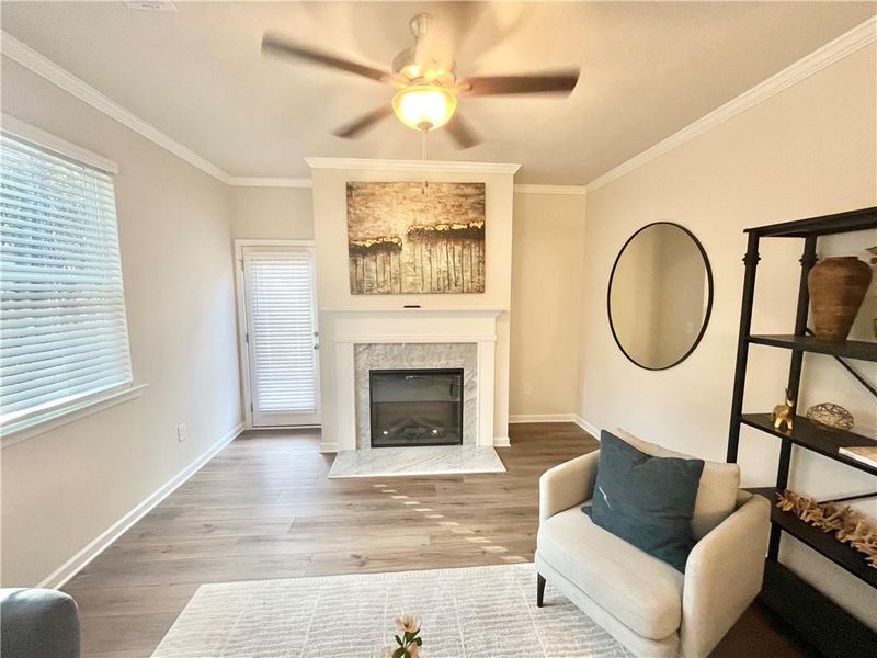 Furnished interior view inside a new home in Cascade Ridge at Niskey Lake, Atlanta (Image 4).