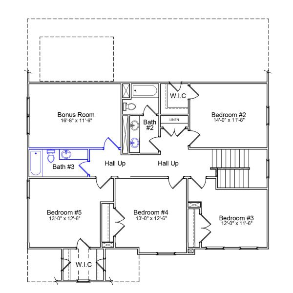 2D floor plan layout of this home in Indigo at Abbey Preserve, Wilmington, NC (Image 3). 2D floor plan layout of this home in Indigo at Abbey Preserve, Wilmington, NC (Image 3).