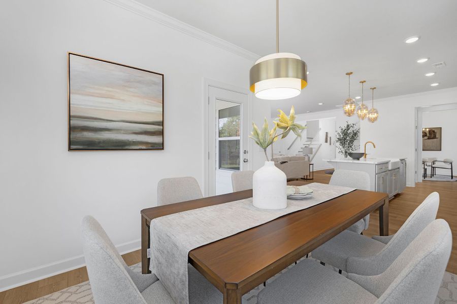 Furnished interior view inside a new home in Stonebridge Fairways, Monroe (Image 10). Furnished interior view inside a new home in Stonebridge Fairways, Monroe (Image 10).