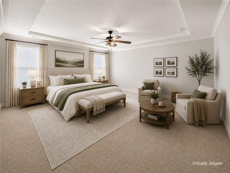 Furnished interior view inside a new home in , Hoschton (Image 10).