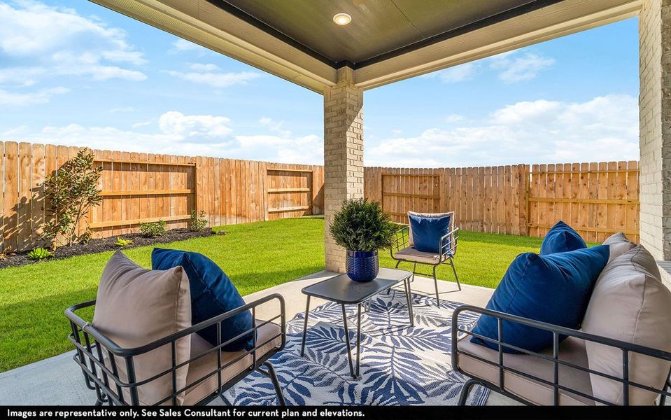 Exterior details and patio area of a home in River Ranch Meadows, Dayton (Image 2).