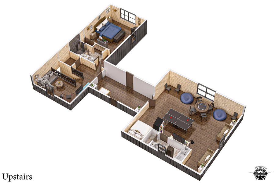2D floor plan layout of this home in , Cashiers, NC (Image 6).