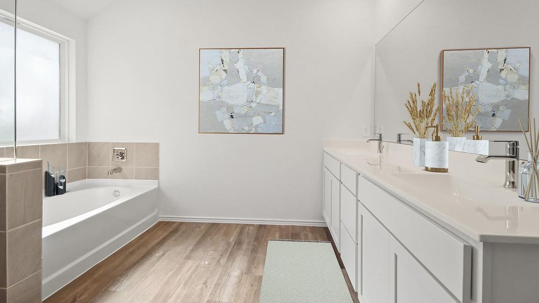 Furnished interior view inside a new home in River Ranch Meadows, Dayton (Image 9).