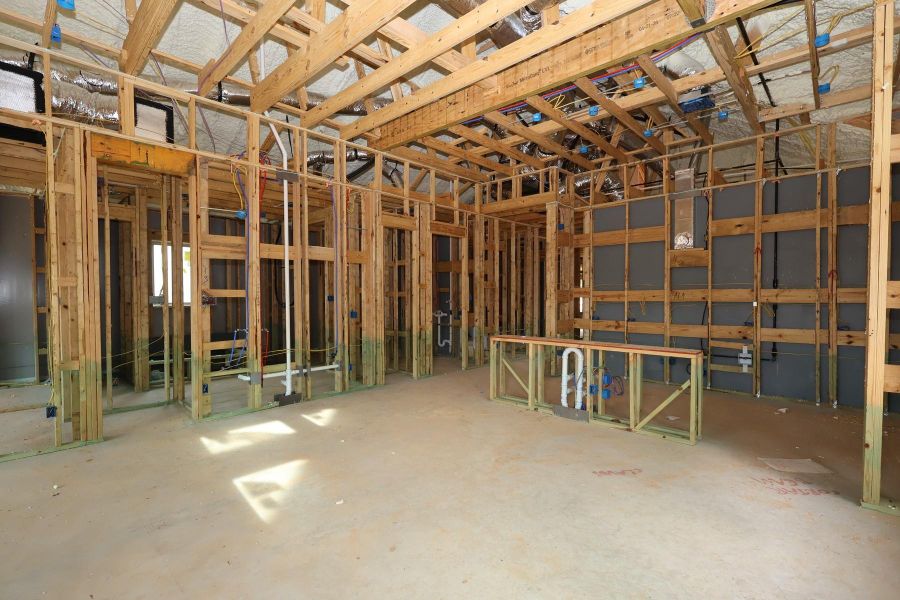In-progress construction of a new home in The Woodlands Hills - Reserve Collection, Willis, TX (Image 23). In-progress construction of a new home in The Woodlands Hills - Reserve Collection, Willis, TX (Image 23).