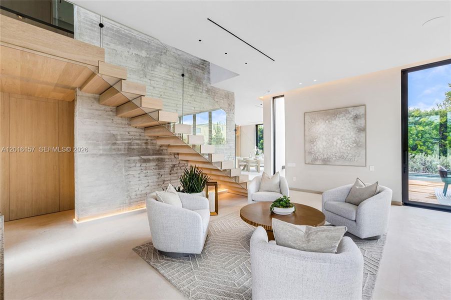 Furnished interior view inside a new home in , Miami Beach (Image 7).