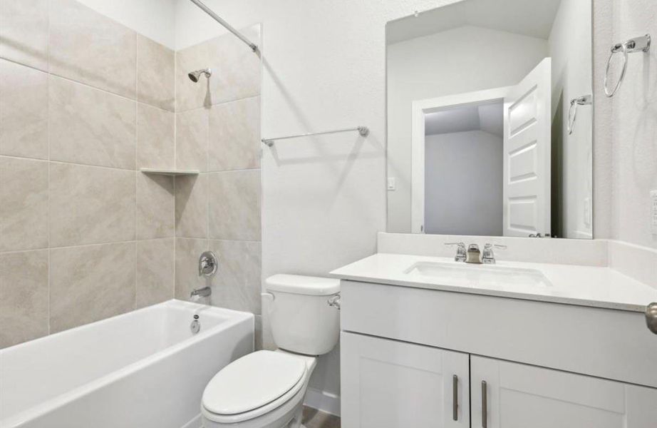 Furnished interior view inside a new home in Wall Street Village, Richmond (Image 17).