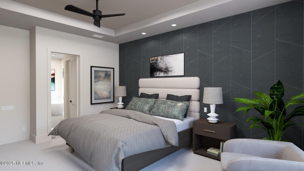 Furnished interior view inside a new home in , St. Augustine (Image 3).