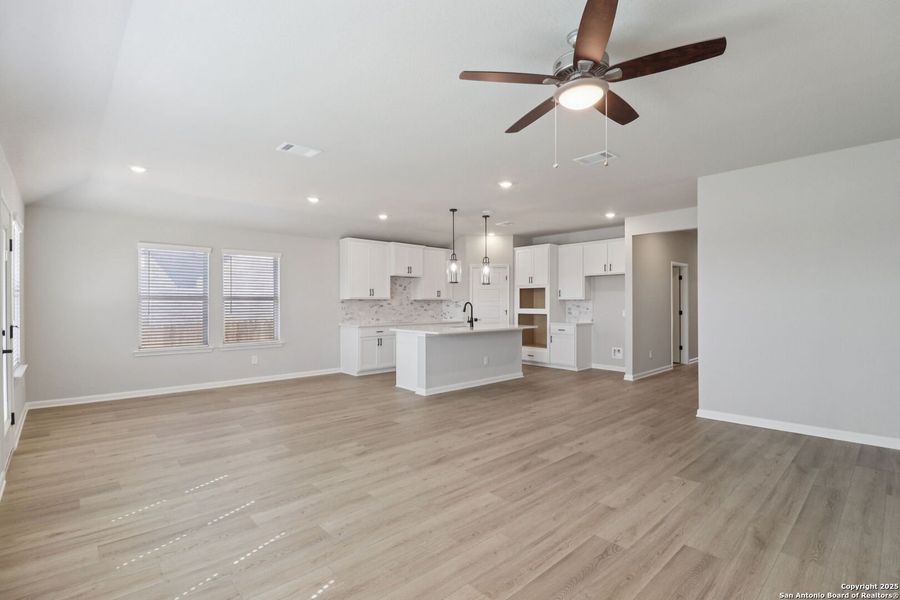 Spacious, unfurnished interior of a new home in Arcadia Ridge - Classic Series, San Antonio (Image 34). Spacious, unfurnished interior of a new home in Arcadia Ridge - Classic Series, San Antonio (Image 34).