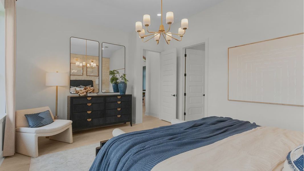 Representative furnished interior of a home built from the Malani by Chesmar Homes in Berry Creek Highlands, Georgetown (Image 33).