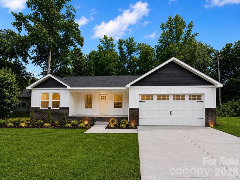 Front exterior of a new home in , Salisbury, NC, highlighting curb appeal (Image 1). Front exterior of a new home in , Salisbury, NC, highlighting curb appeal (Image 1).