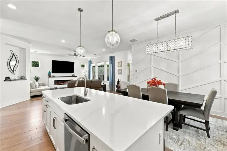 Furnished interior view inside a new home in The Retreat at Sterling on the Lake 48', Flowery Branch (Image 9).