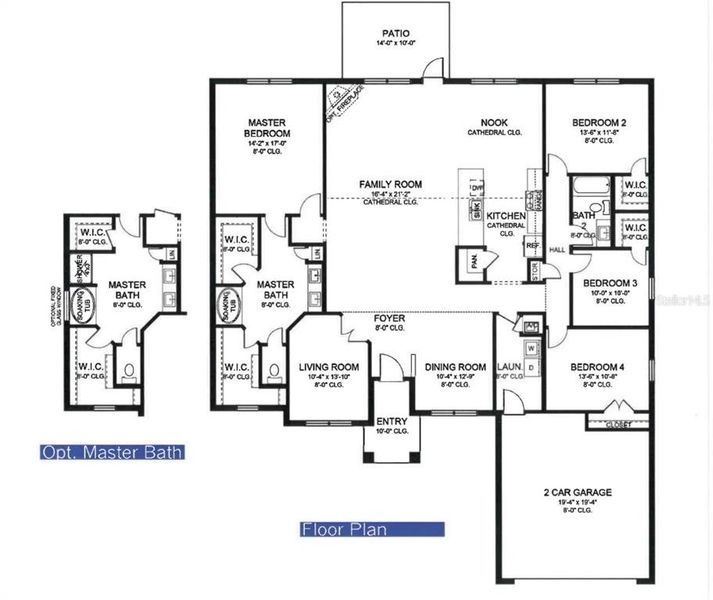 2D floor plan layout of this home in North Port, North Port, FL (Image 1). 2D floor plan layout of this home in North Port, North Port, FL (Image 1).