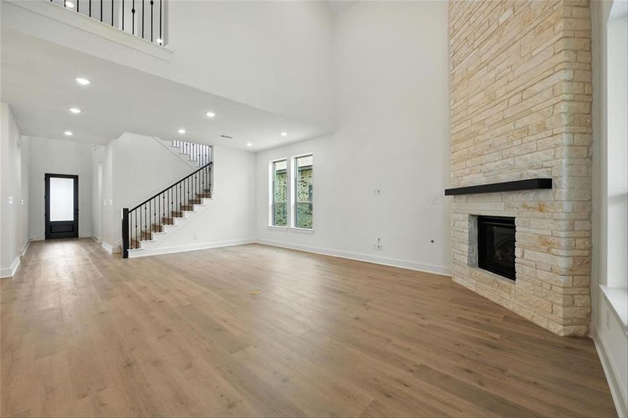 Spacious, unfurnished interior of a new home in Wildflower Ranch: 50ft. lots, Dish (Image 21). Spacious, unfurnished interior of a new home in Wildflower Ranch: 50ft. lots, Dish (Image 21).