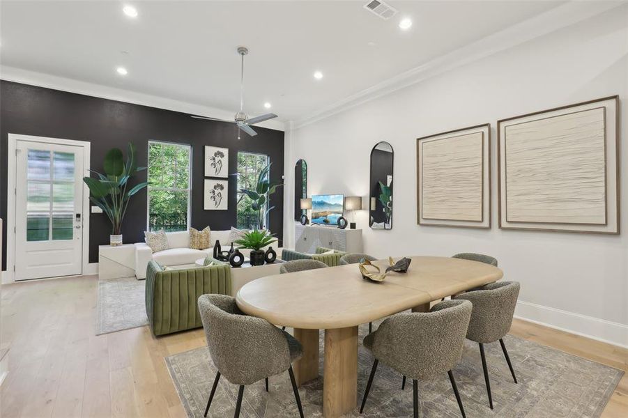 Image of model home with similar floorplan.