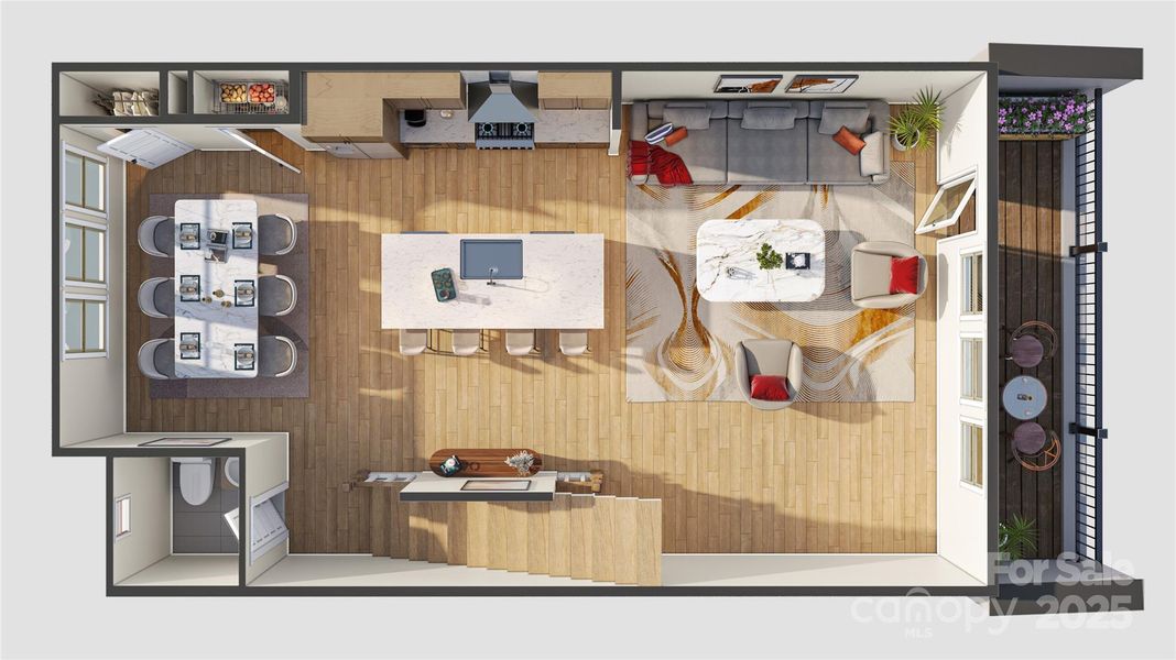 Second Floor - 3D Rendering, finishes may vary Second Floor - 3D Rendering, finishes may vary