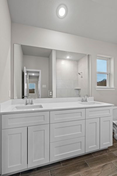 Representative furnished interior of a home built from the Mia by Saratoga Homes in Enclave at Dobbin, Magnolia (Image 4). Representative furnished interior of a home built from the Mia by Saratoga Homes in Enclave at Dobbin, Magnolia (Image 4).