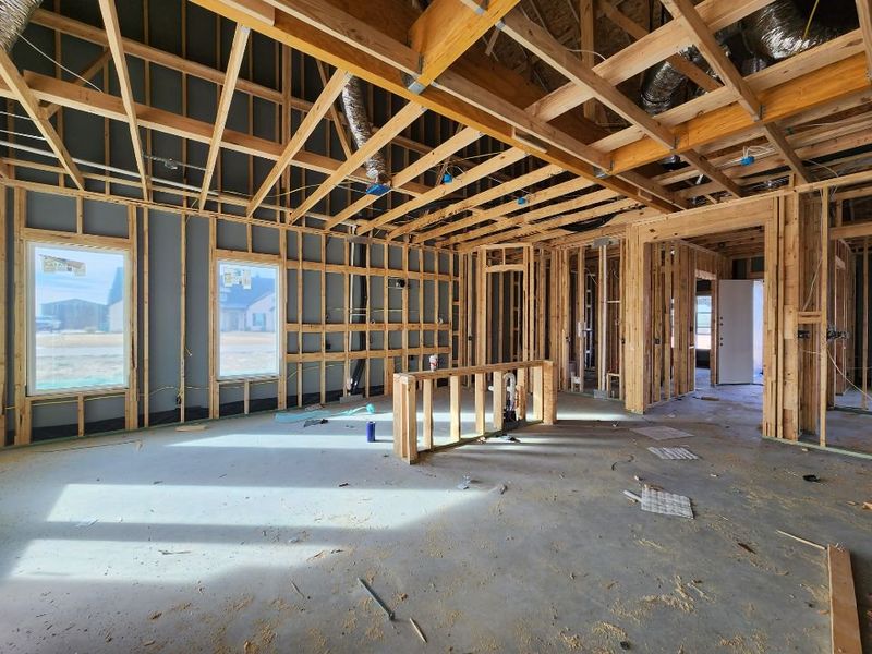 In-progress construction of a new home in Rocky Top, Krum, TX (Image 8).