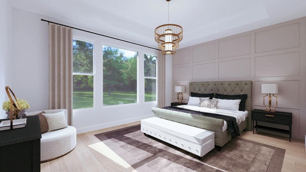 Furnished interior view inside a new home in The Highlands - 65', Porter (Image 12).
